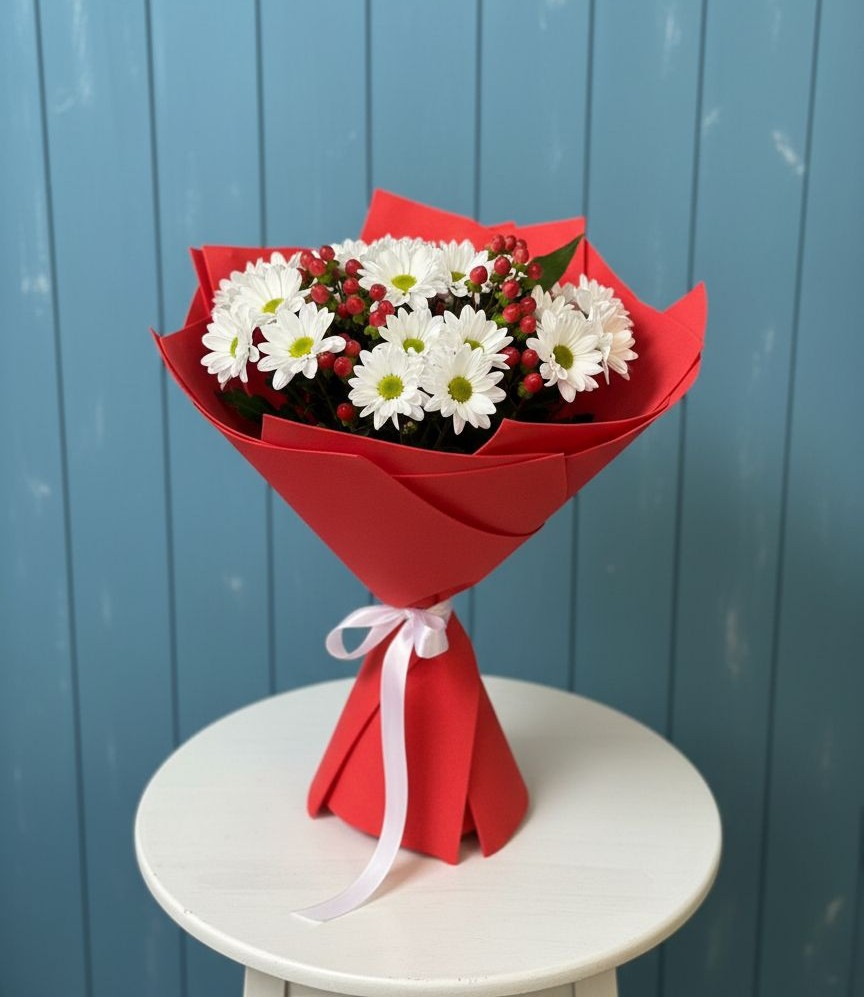 Букет цветов из: Хризантемы в Шишкино