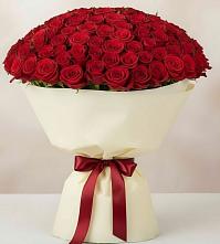 Букет 101 Красная роза Милано в Шишкино