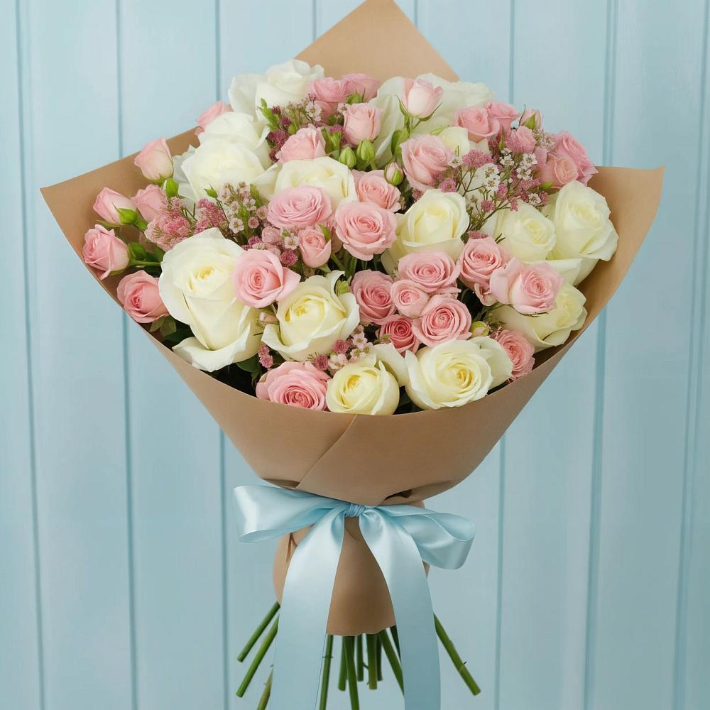 Букет цветов из: Розы в Шишкино