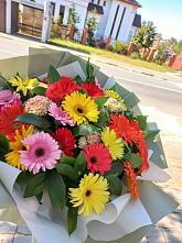 Букет цветов из:  Герберы #REPLACE_PRED# Шишкино