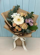 Букет цветов из:  Герберы и Хризантемы в Шишкино