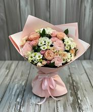 Букет цветов из:  Гвоздики, Розы и Хризантемы в Шишкино