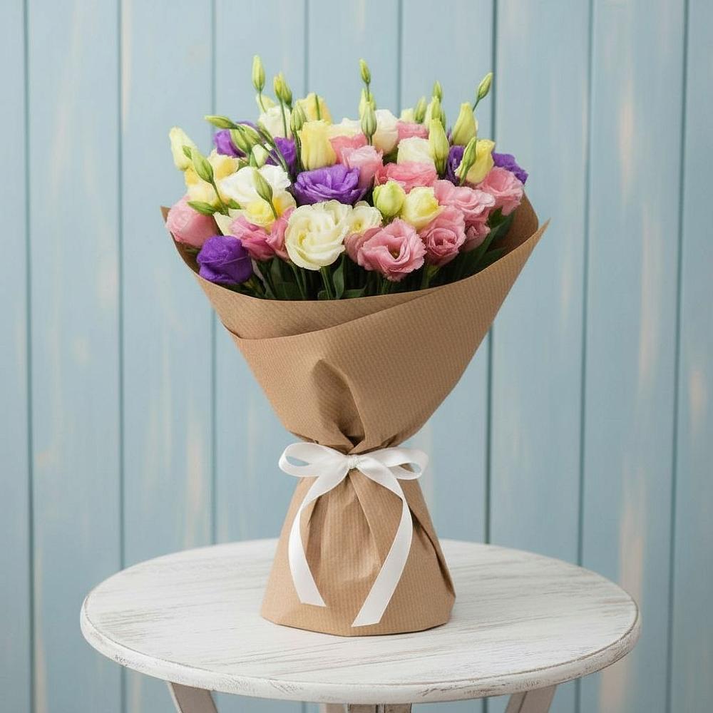 Букет цветов из: Лизиантусы в Шишкино