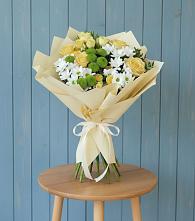 Букет цветов из:  Хризантемы и Розы #REPLACE_PRED# Шишкино