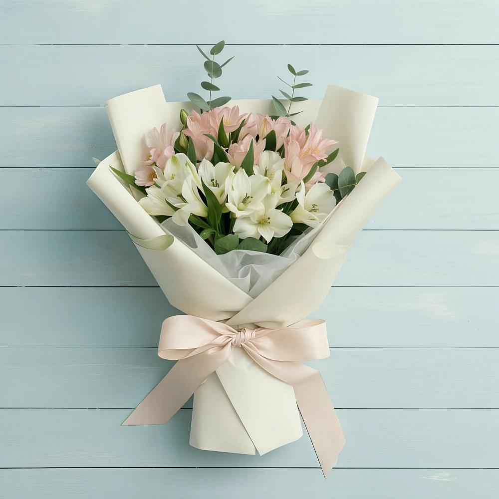 Букет цветов из: Альстромерии в Шишкино