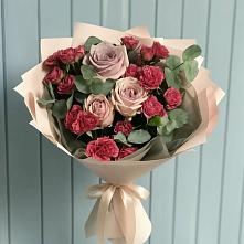 Букет цветов из:  Гвоздики и Розы в Шишкино