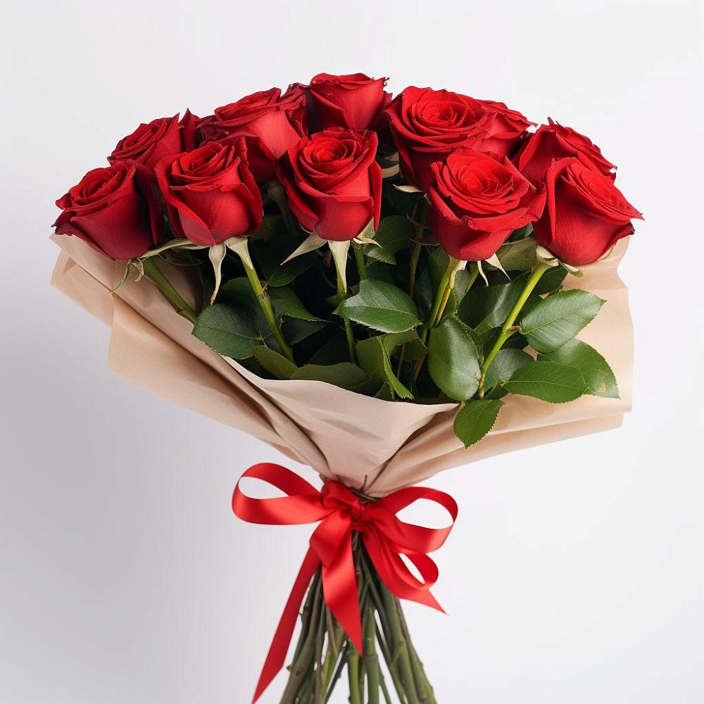Букет 11 Красных роз Эдлесс Лав в Шишкино