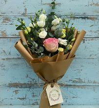 Букет цветов из:  Розы и Лизиантусы в Шишкино