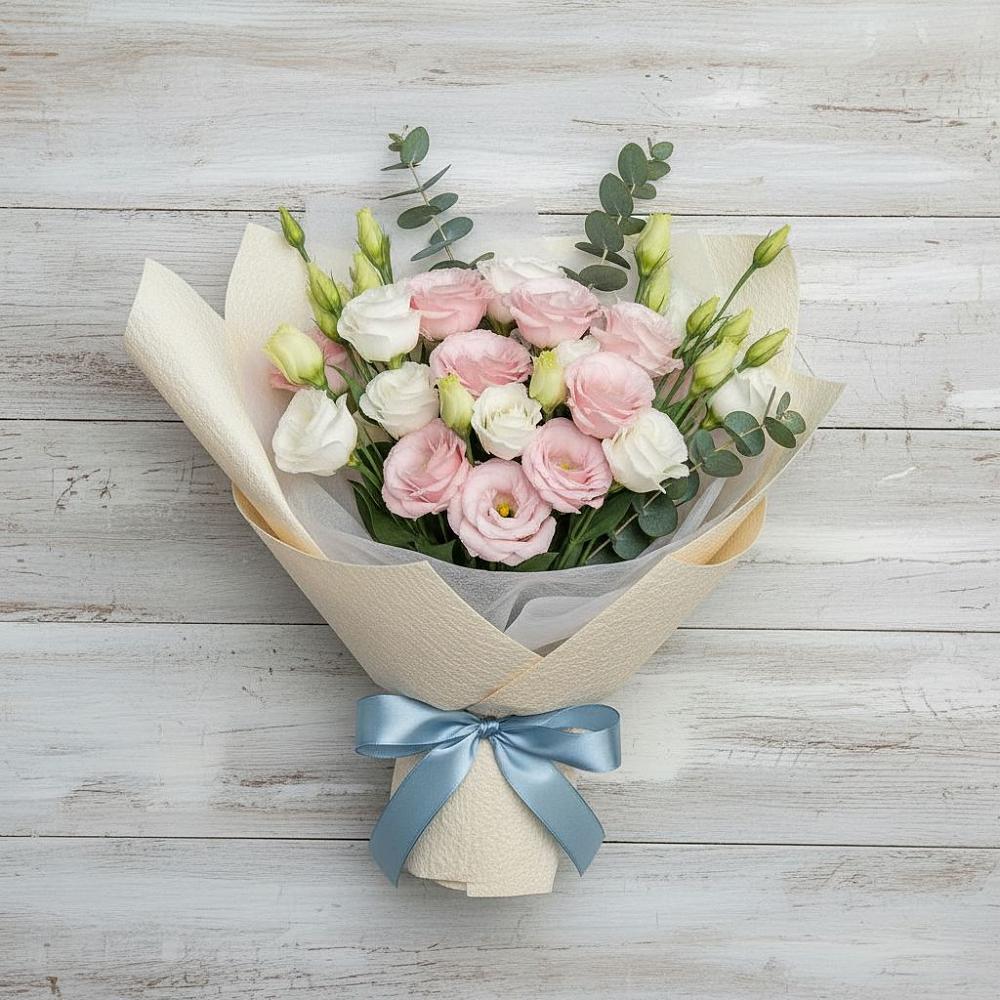 Букет цветов из: Лизиантусы в Шишкино